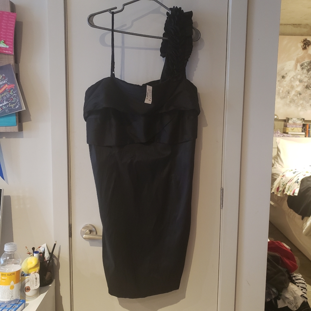 NWT Black one shoulder dress size 20